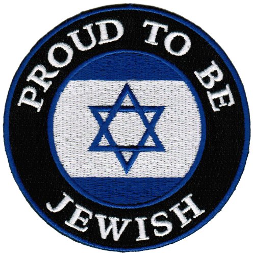 Proud To Be Jewish Embroidered Patch Israel Flag Iron-On Star of David Biker Emblem