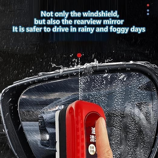 Image of Oil Film Cleaning Brush for Car Glass | Powerful Windshield Cleaner & Oil Film Remover | Glass Cleaning Board for Clear View, Anti-Fog & Enhanced Driving Visibility pack of 1
