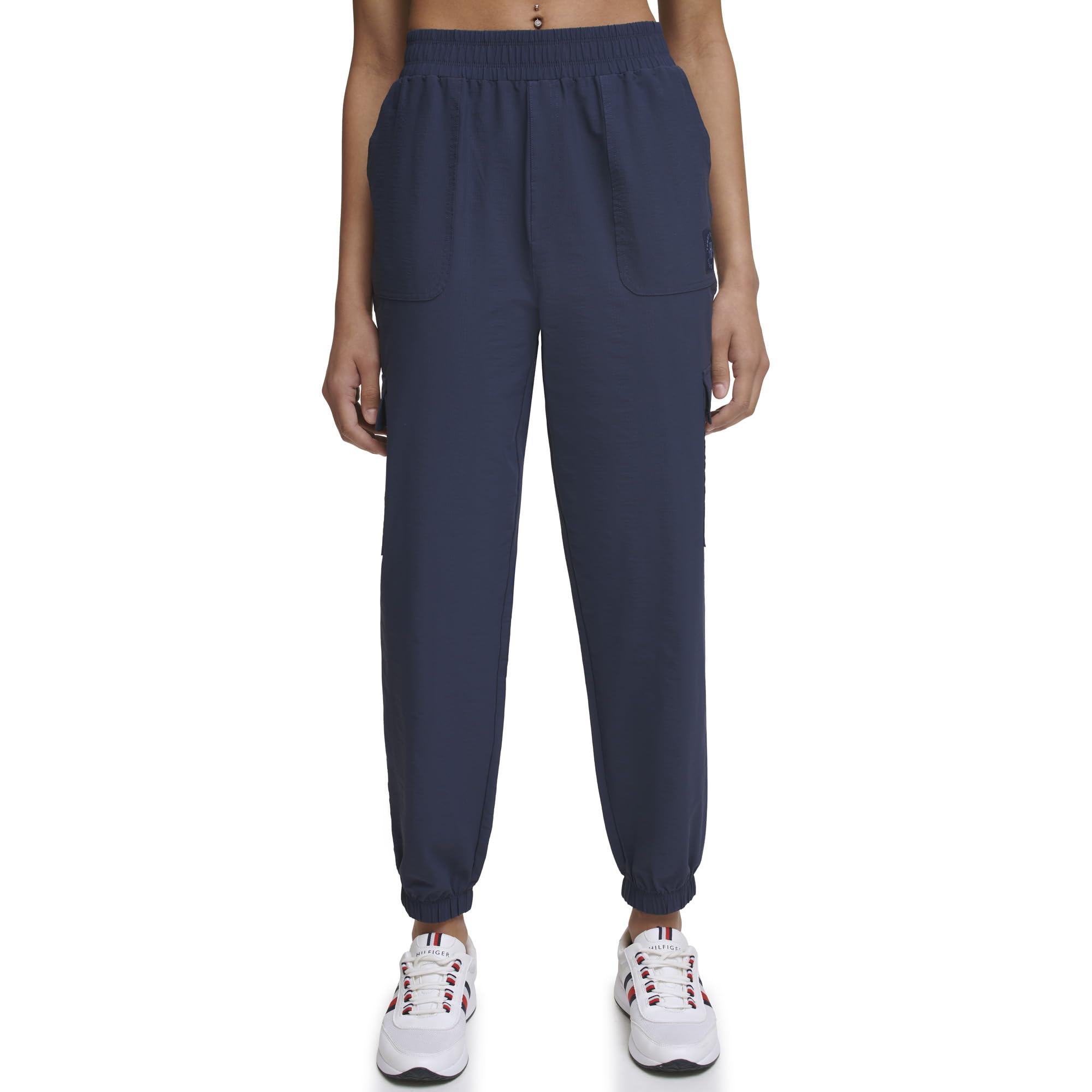 Tommy Hilfiger Womens Casual Fit Elastic Waistband Ripstop Jogger