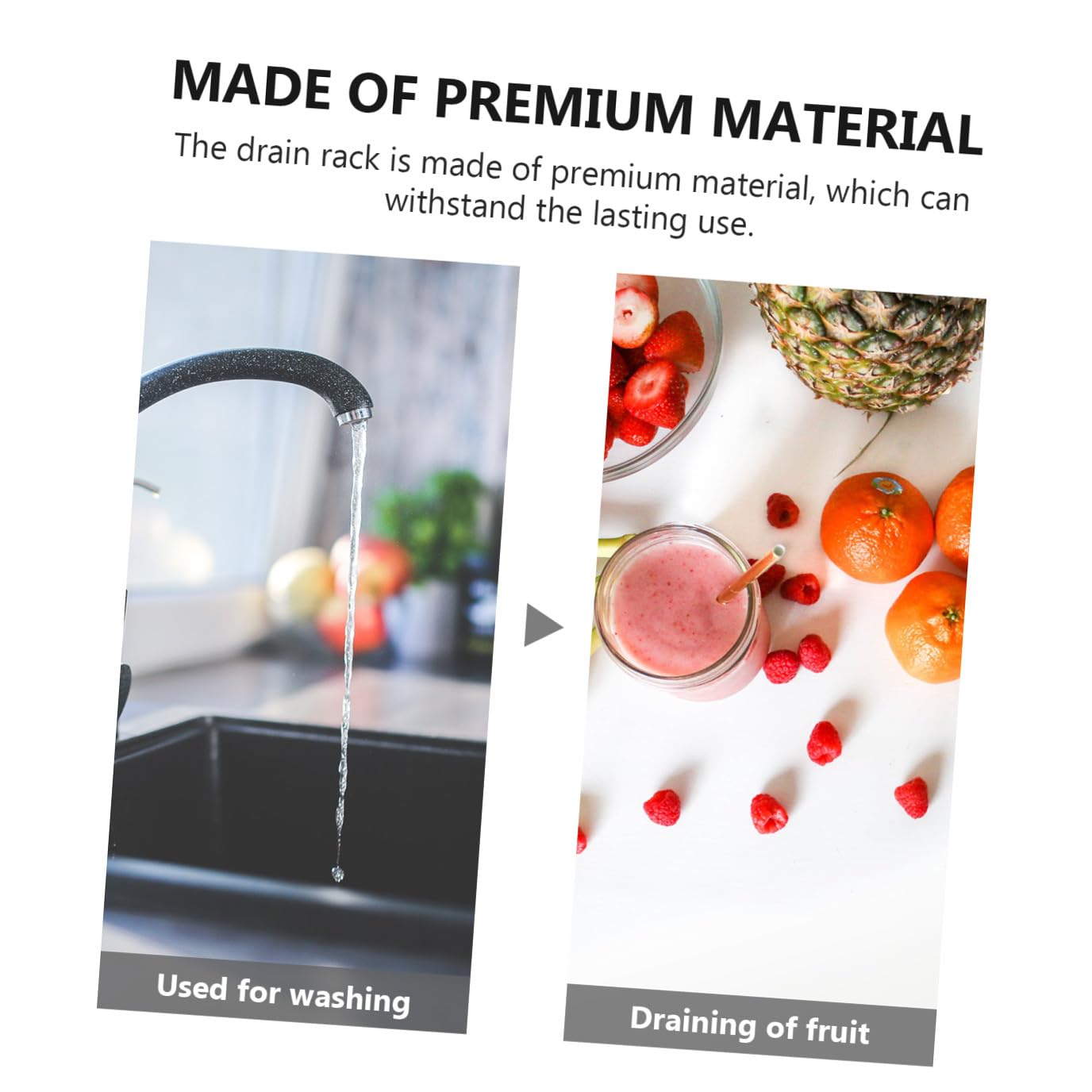 Estante Escurridor de Fregadero de Cocina Extensible 425-54 CM Soporte Inoxidable para Paños y Jabón Cesta Organizadora para Frutas y Verduras 1 Pieza Uso Fregadero