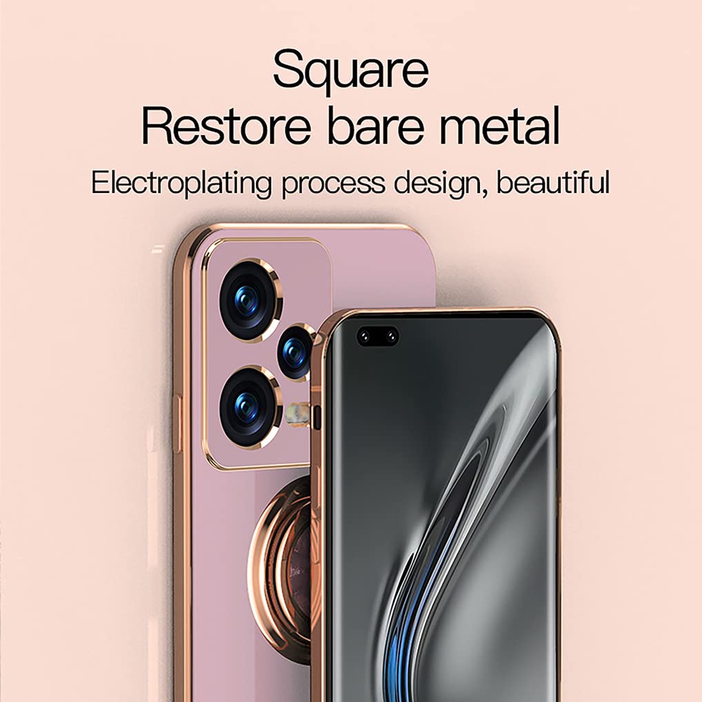 HAOYE Cover per Xiaomi Redmi Note 12 Pro+(Note 12 Pro Plus) con Girevole Anello, Custodia con Copertura della Fotocamera Scorrevole, Silicone TPU e PC Protettiva Bumper. Verde