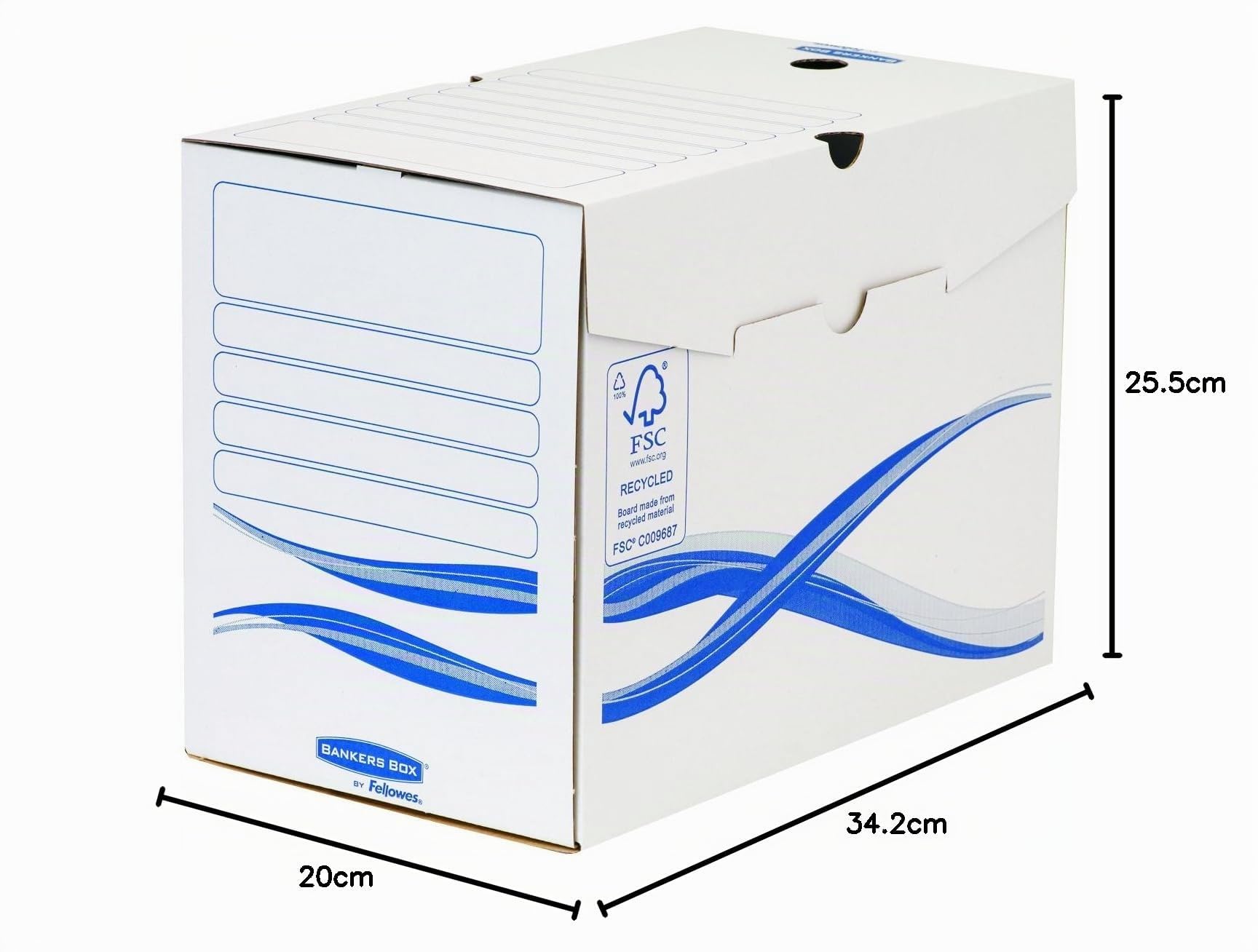 Bankers Box 4460403 Basic Scatola Archivio, 20 cm, A4, Confezione da 10