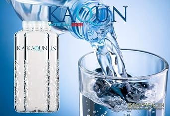 KAQUN Oxygenated Water, High Oxygen Infused Purified Bottled Drinking Water, Refreshing Natural pH Hydration for Kaqun Therapy (12 Count)