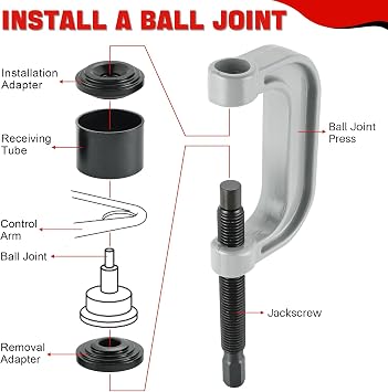 DASBET Ball Joint Removal Tool Kit Ball Joint Press & U Joint Removal Tool