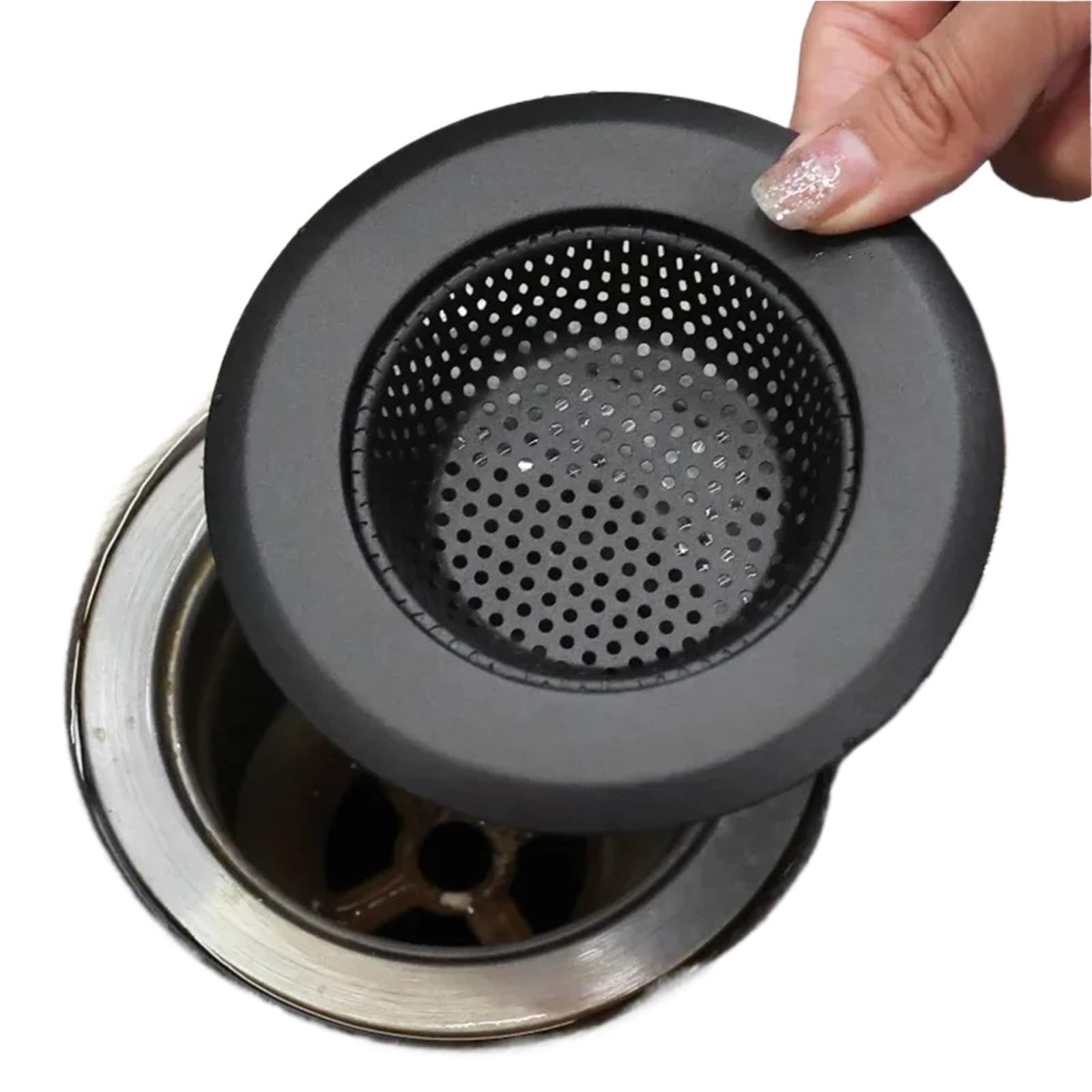 Sink Strainer Waste 3/5pcs Stainless Steel Sink Mesh Filter