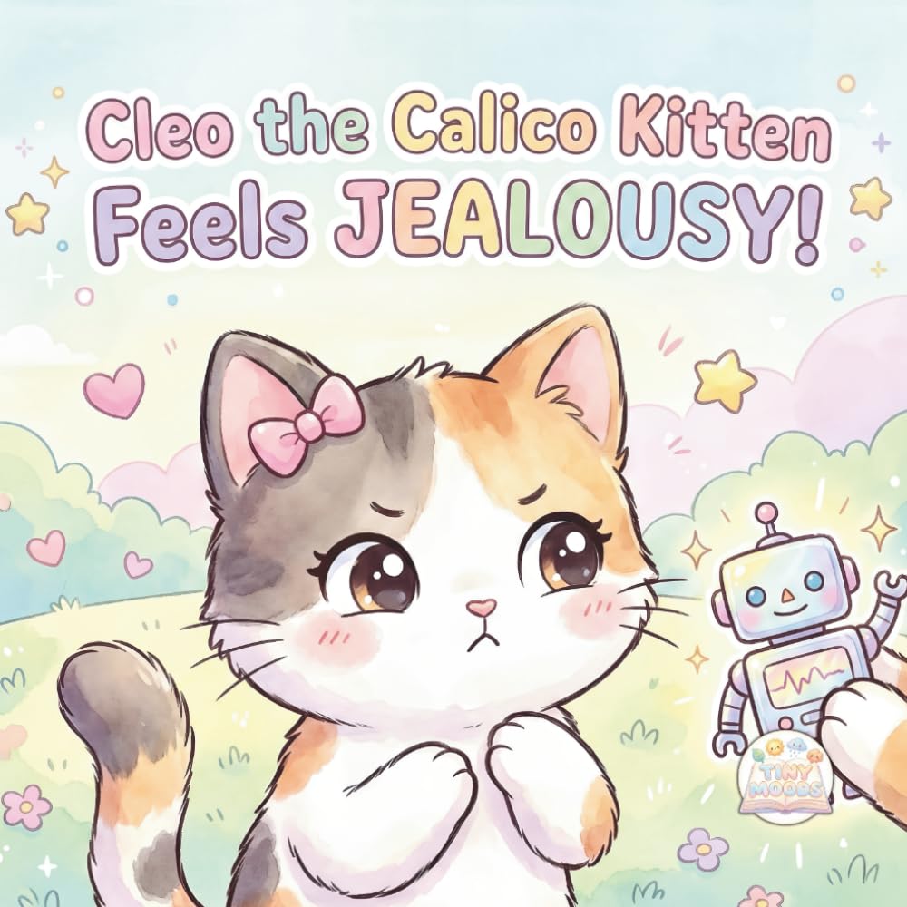 Cleo the Calico Kitten Feels Jealousy!: A Sweet Story About Big Feelings, Sharing, and Being Happy for Others