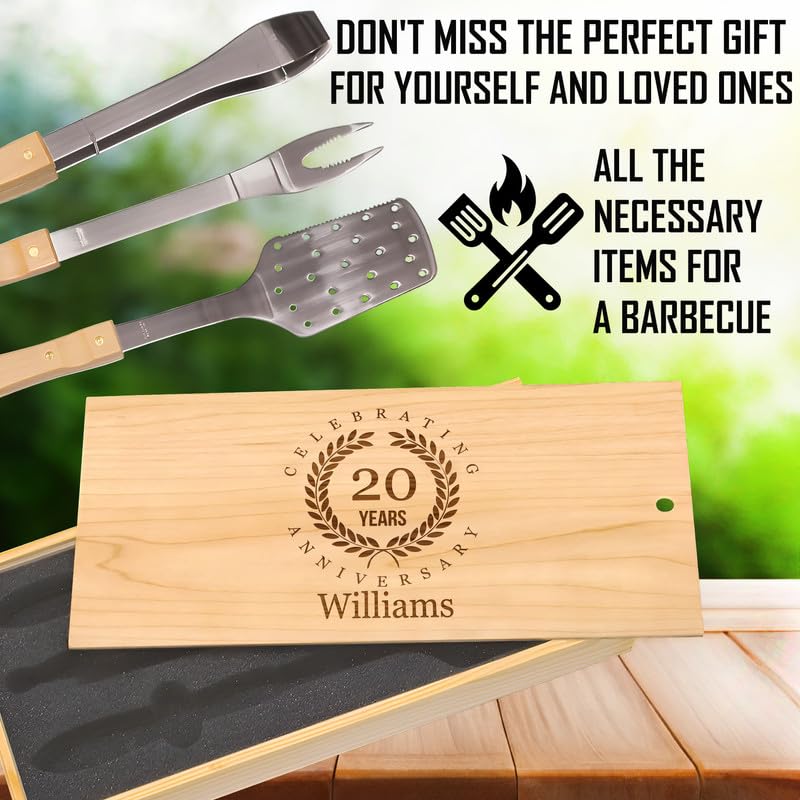 Set Personalizado de Parrilla con Grabado Aniversario miniatura 6