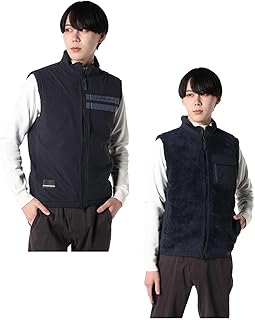 [ロサーセン] ゴルフウェア アウターベスト メンズ ダブルフェイスボアリバーシブルベスト 044-49071 098 048