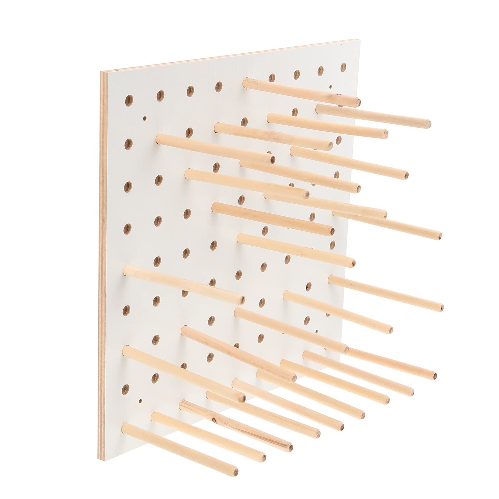 Garenrek, 60 Klossen Houten Garenrek Opvouwbaar Beukenhouten Materiaal Garenhouder Organizer voor Borduren, Quilten en Naaien