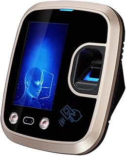 Time CLock, 4.3 Inch Time Clock Touch Screen RFID Card Fingerprint Facial Recognition Biometric Door Access Control System F850 Time Attendance Machine P2P Cloud Service Fingerprint Time Attendance