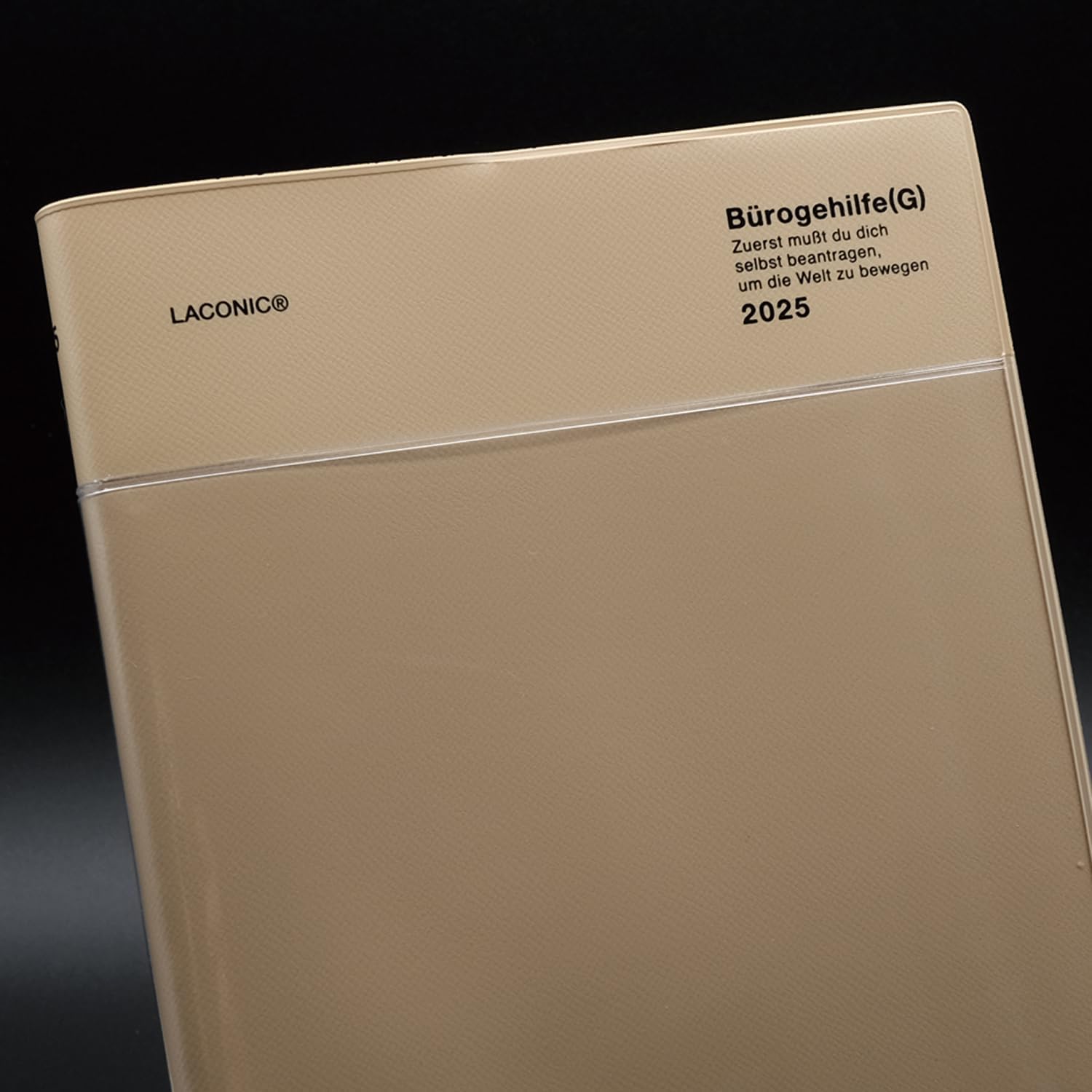 Laconic LALS82-250BE Notebook, 2025 A5 Weekly Pocket, Beige (Begins September 2024)