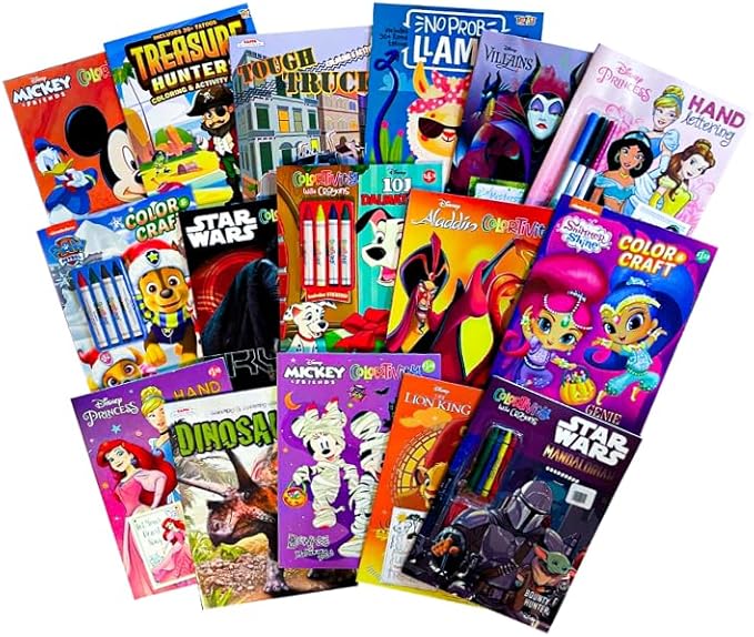 Amazon.com: Idea Liftoff™ 16 Bulk Coloring Books for Kids Ages 4-8