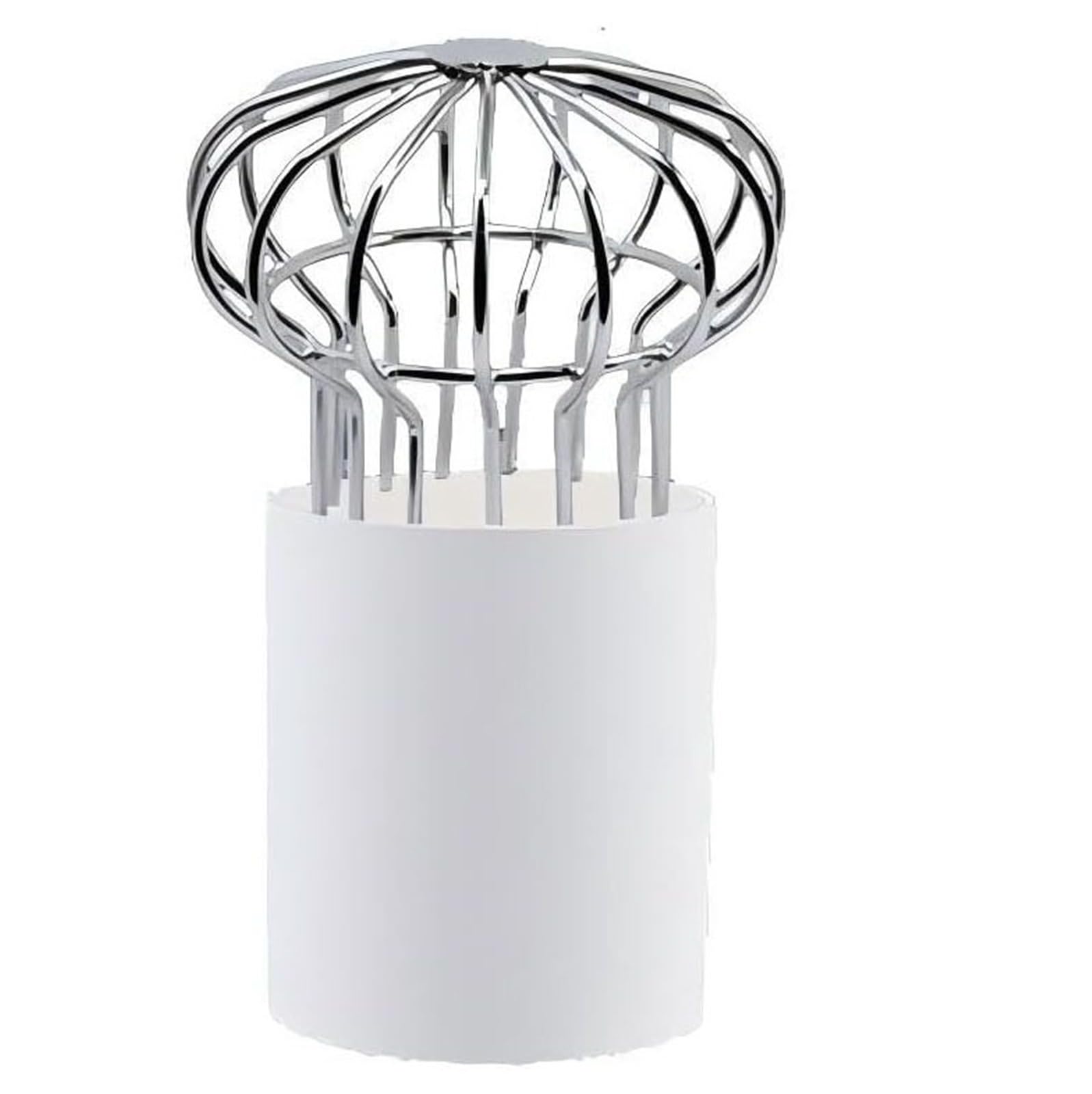 Protector de canalones de acero inoxidable, filtro antiobstrucción para hojas y escombros, protector de tubería al aire libre, cubierta de drenaje de techo para bajantes redondos de 1.4 a 5.3 pulgadas
