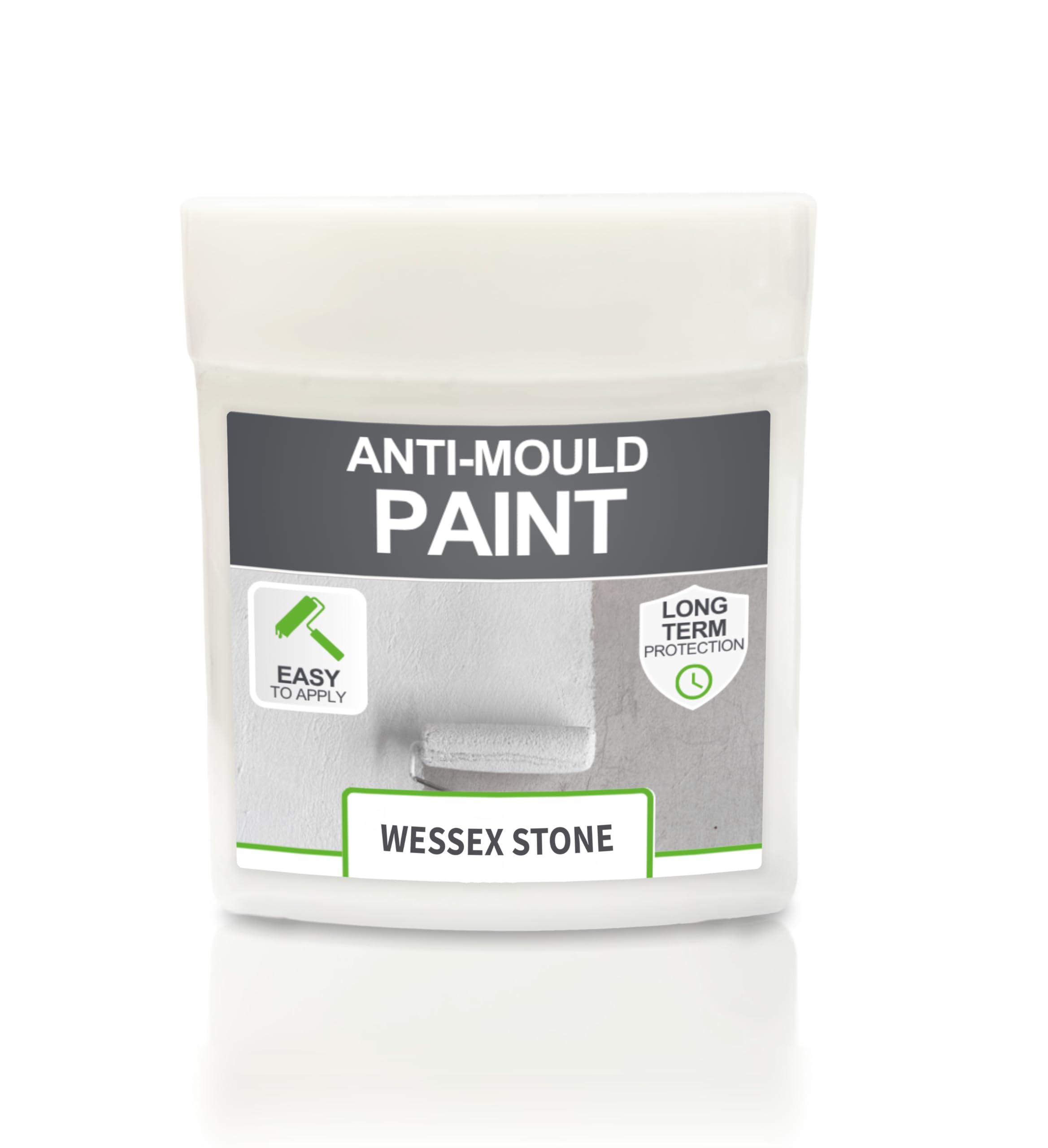 ClimaShield Anti Mould Paint - Wessex Stone, 75ml Sample - Anti-Mould Paint for Bathrooms, Kitchens & Bedrooms. Effective Damp Seal for Walls & Ceilings to prevent the growth of Mold & Mildew