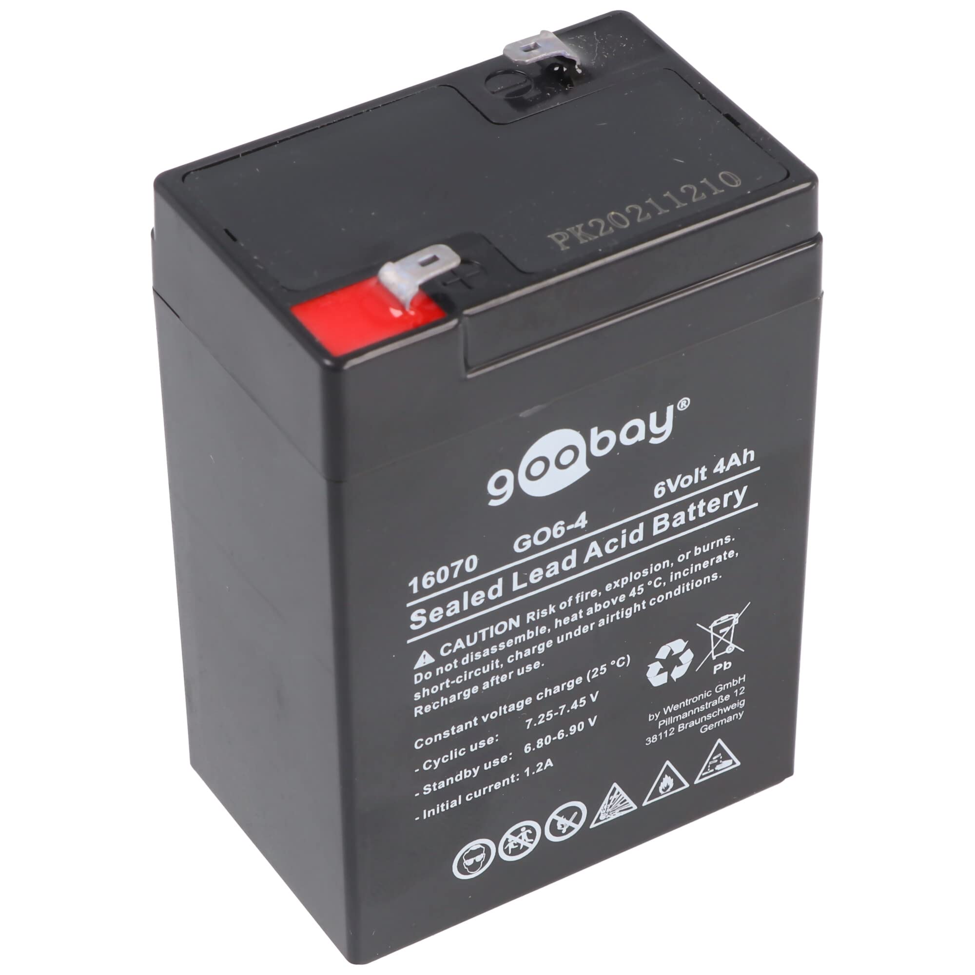 Goobay GO6-4 Blei-Akku 6V, 4000 mAh (16070)