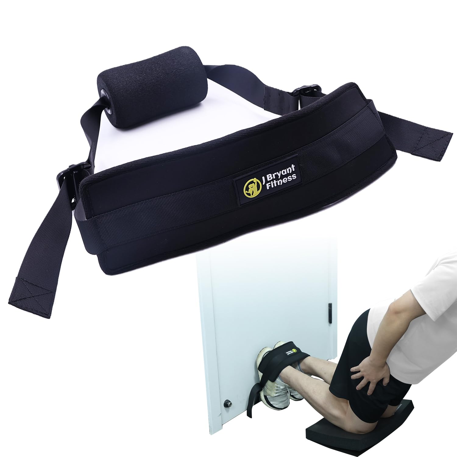Bilbear Sangle nordique réglable pour ischio-jambiers avec tapis à