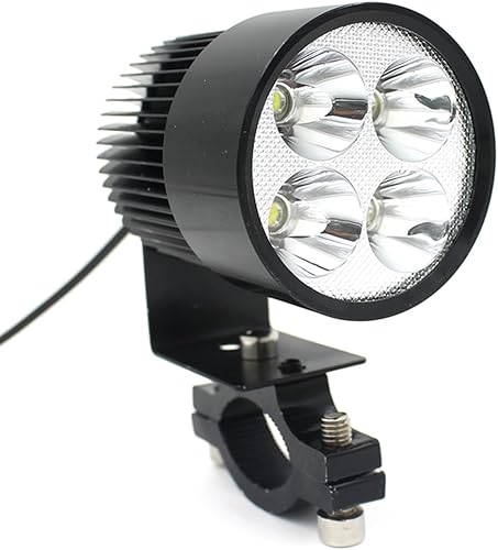 LEORX 12V-80V 20W faro LED para motocicleta, bicicleta eléctrica, accesorios para faro delantero de auto (negro)