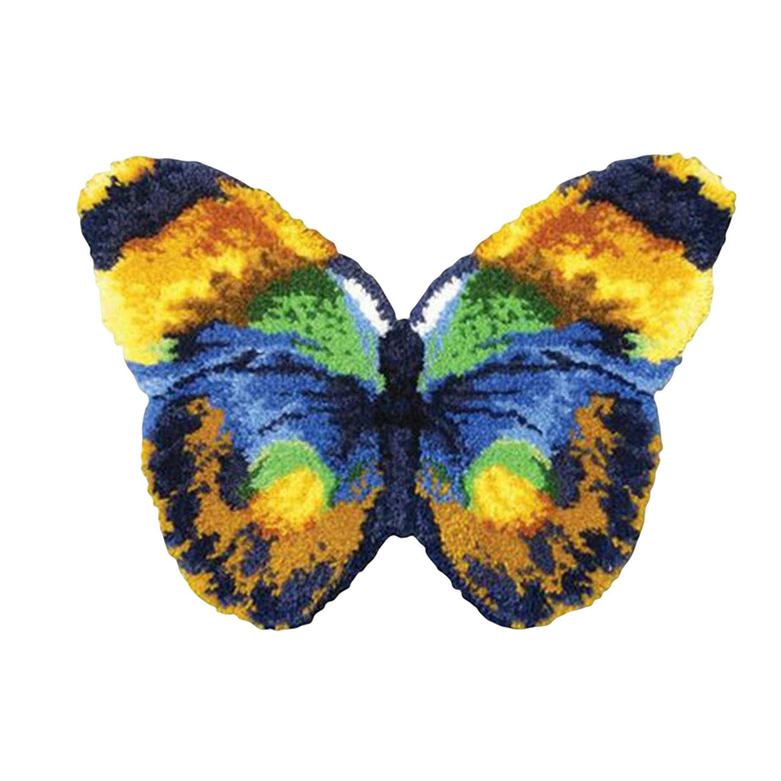 Latch DIY Rug Making Kit Butterfly Handmade for Christmas Kids| Needlecrafts & Yarn | Rug Making | Latch Hooking | Latch Hooking Kits-image-28