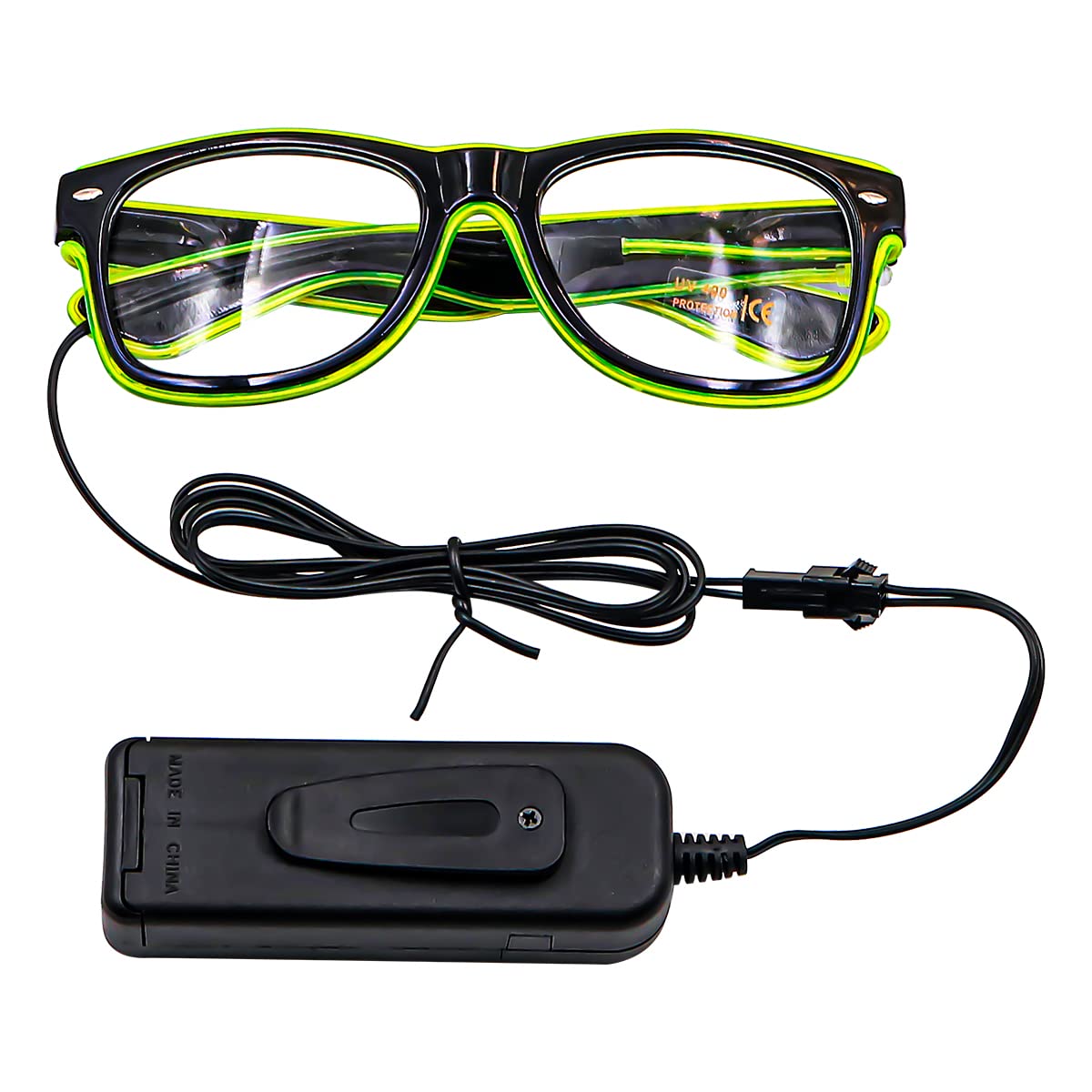 Namvo Light up Led Glasses Luminous Glasses For Party Disco Concert Live Fancy Dress Green