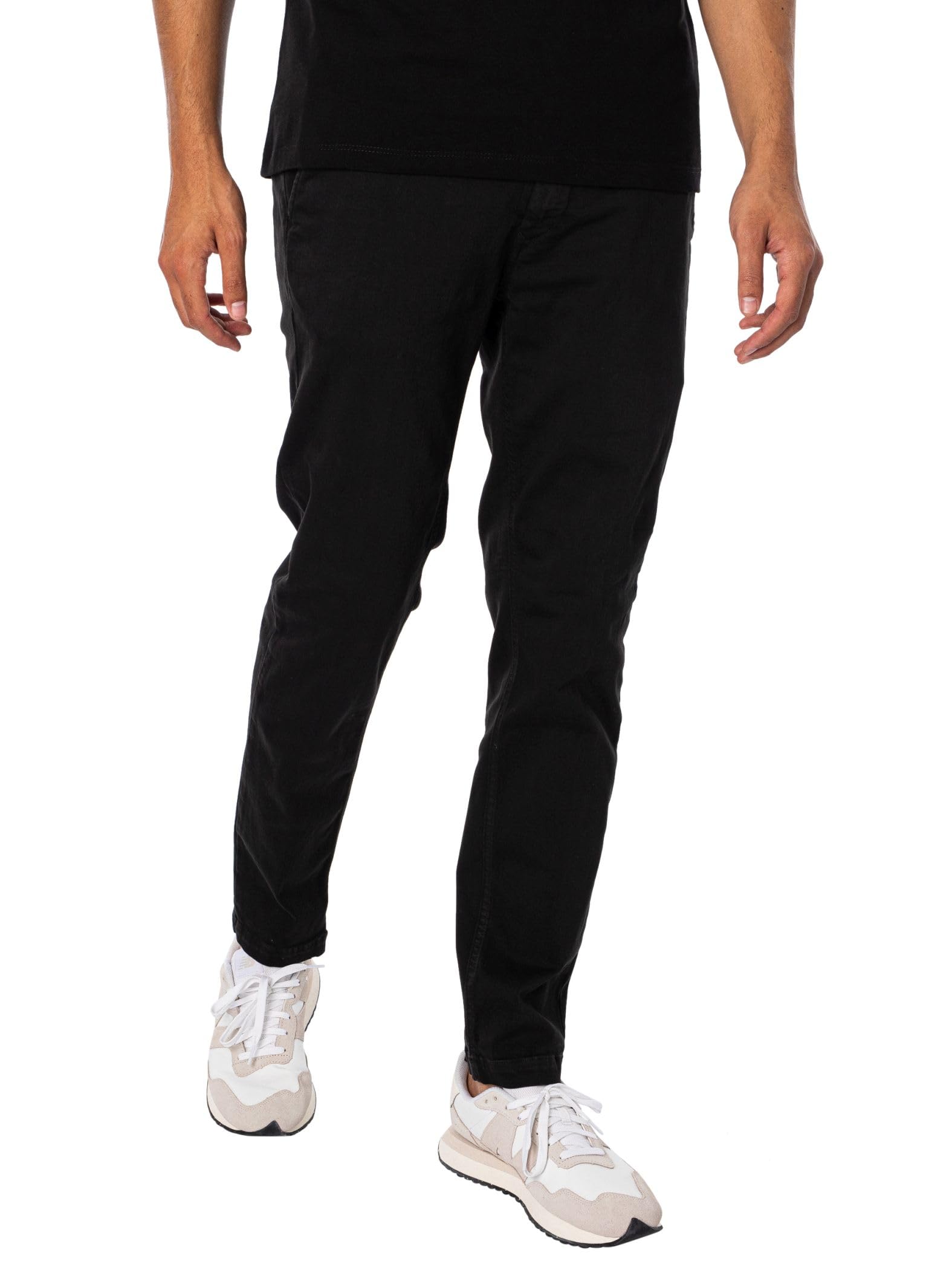 REPLAY Men's Chino Zeumar Slim-Fit Hyperflex X-Lite with Stretch, Black (Black 040-1), 31W / 34L