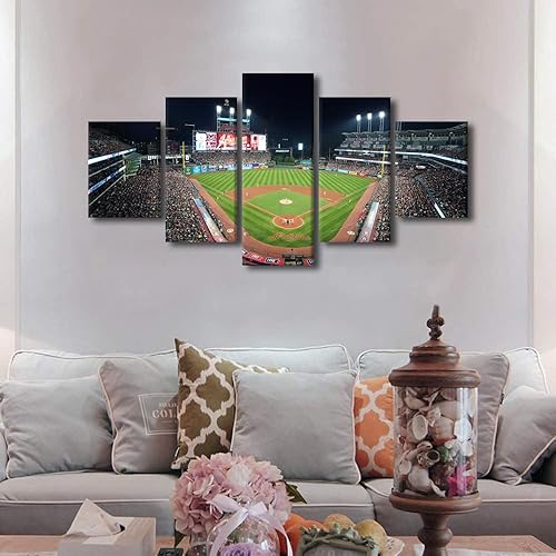 Miniatura 319 de Decoración de pared, lienzo para estadio deportivo de Estados Unidos, arte de pared moderno Fenway Park en Boston, arte de pared para oficina, sala