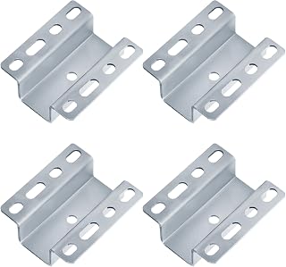 4 Pack Boat Trailer Guide Pole Bracket for 1-1/2" Square Tube, Guide Post Hat Bracket, 1/8" Thick