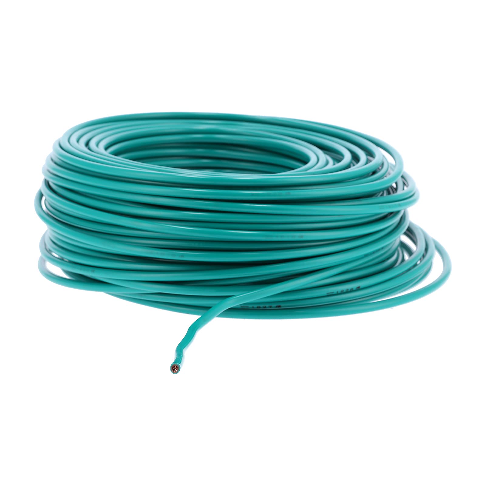 Cable Eléctrico, Cable Eléctrico de 100 M, Funda de PVC Verde Flexible, Área de Sección Transversal de Núcleo de Cobre único 10 Milímetros Cúbicos, Cable, Cables Eléctricos