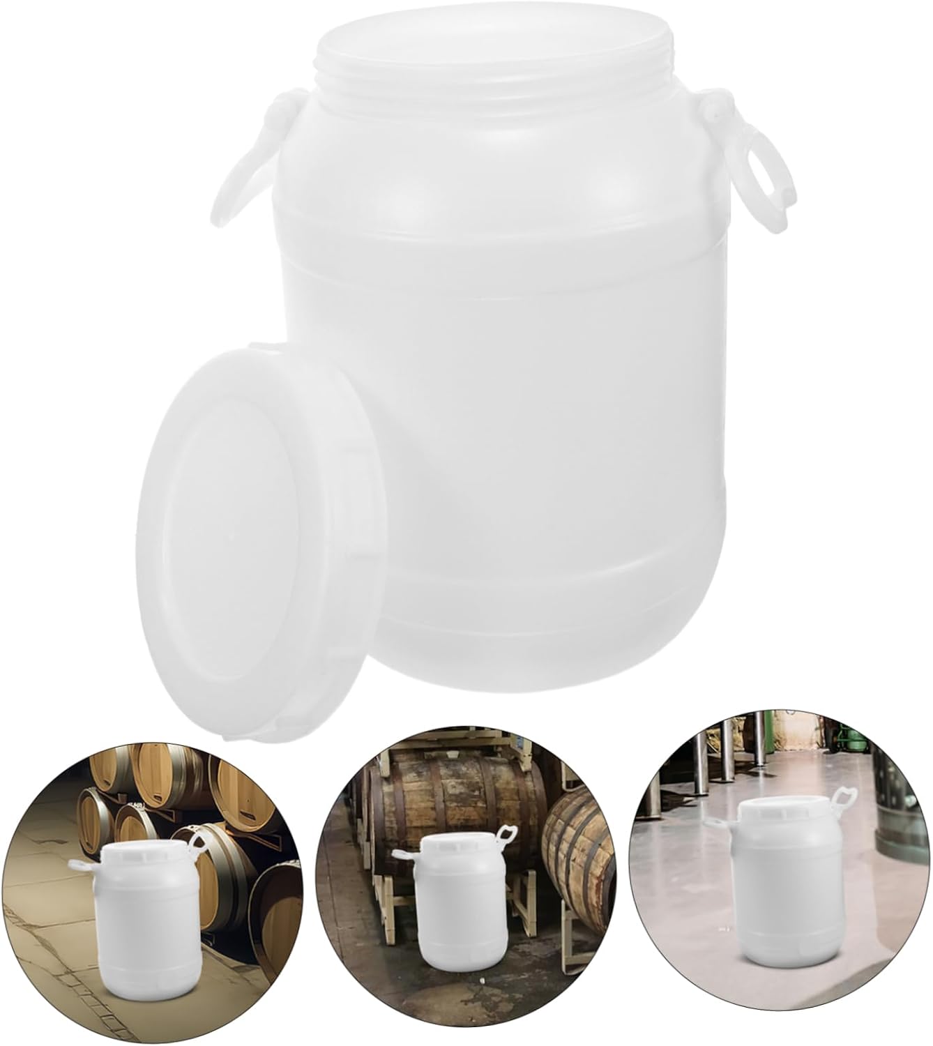 10kg Plastic Bin for Kitchen Multi-use Trash Container Sealed Storage for Food Waste for Home Office and Garden Use Easy to Clean and Maintain