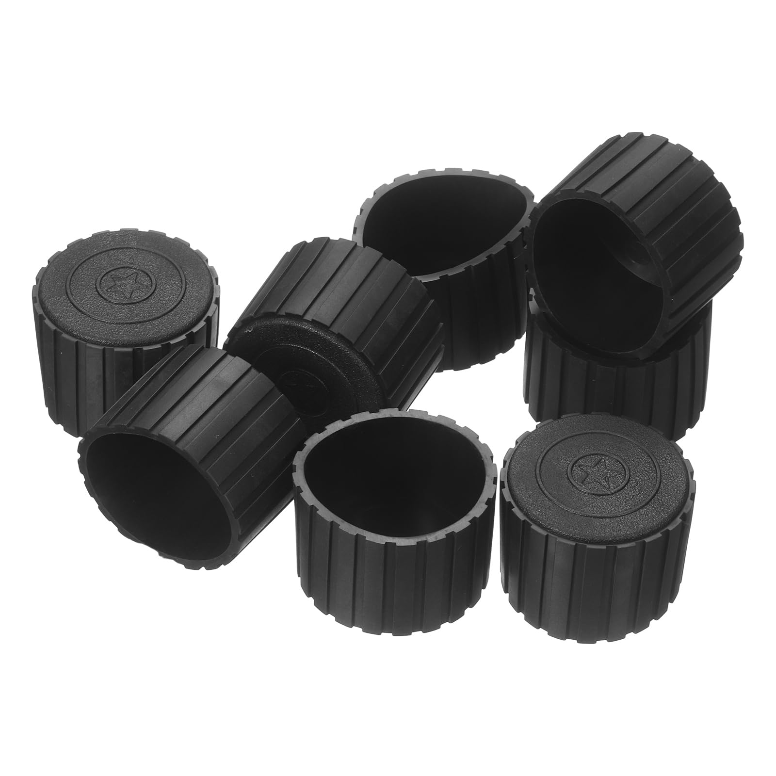 Embouts en PVC pour pieds de chaise sourcing map lot de 8 de 4,5 cm noir