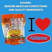 Vista 2 de Aldama Oblea de caramelo de leche mediana Oblea, suave y masticable, caramelo mexicano (5 piezas por bolsa)