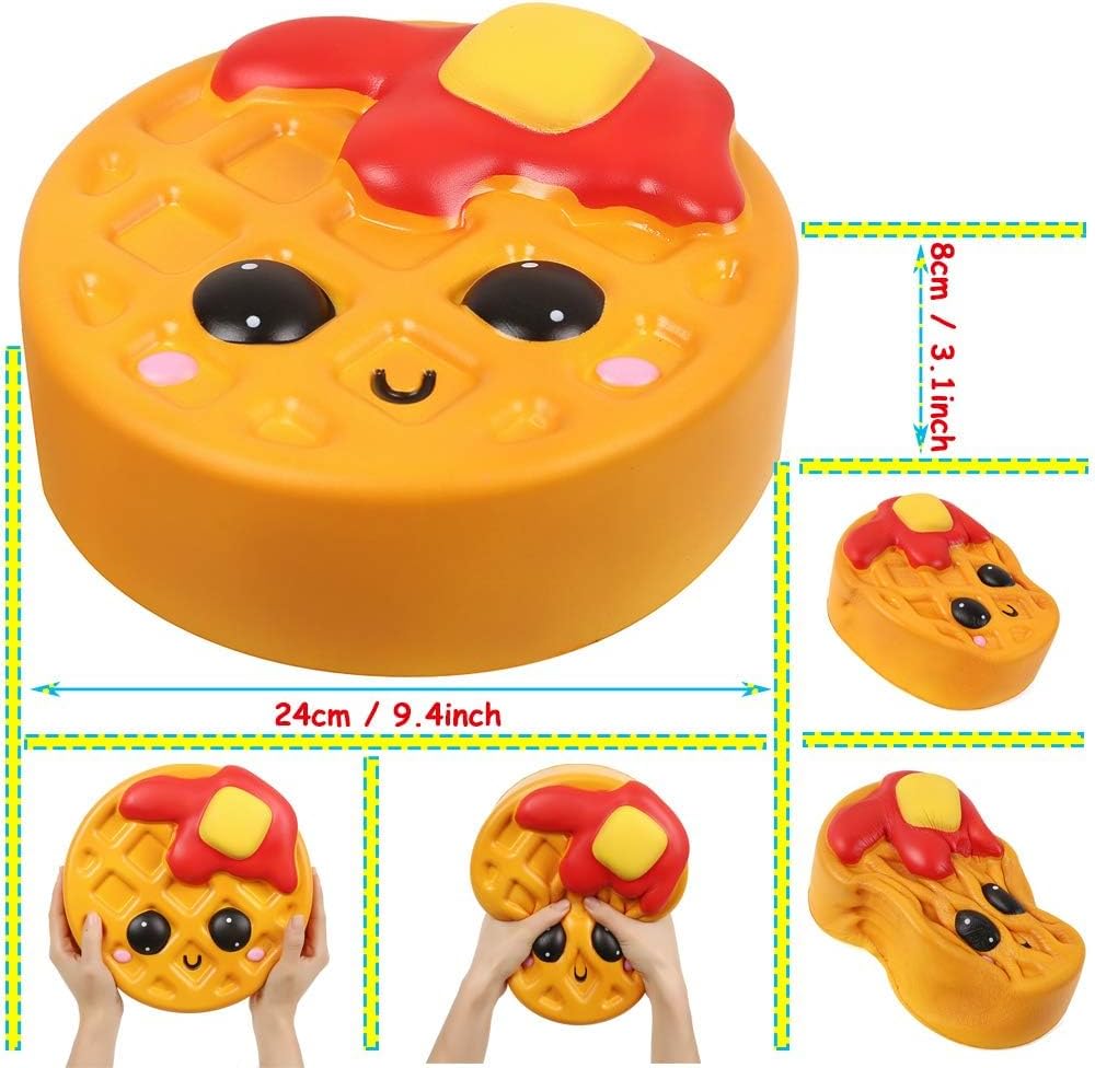 Anboor Jumbo Squishy Cake Food 9.4" Squishies Giant Kawaii Toy Slow Rising Candy Scented Stress Relief Toy for Kids & Adults