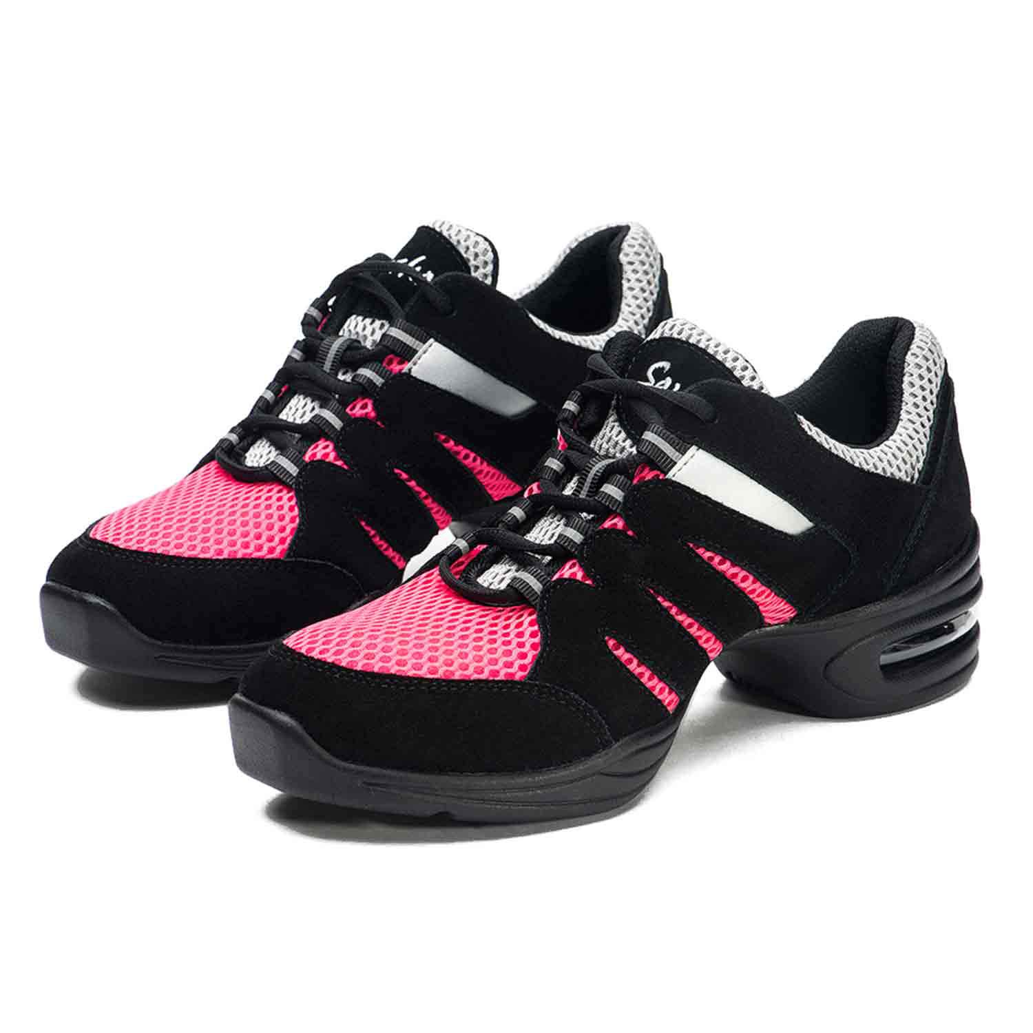 SKAZZSkazz by Sansha Women's Dance Studio Exercise Sneakers Mesh Suede Split-Sole Helya