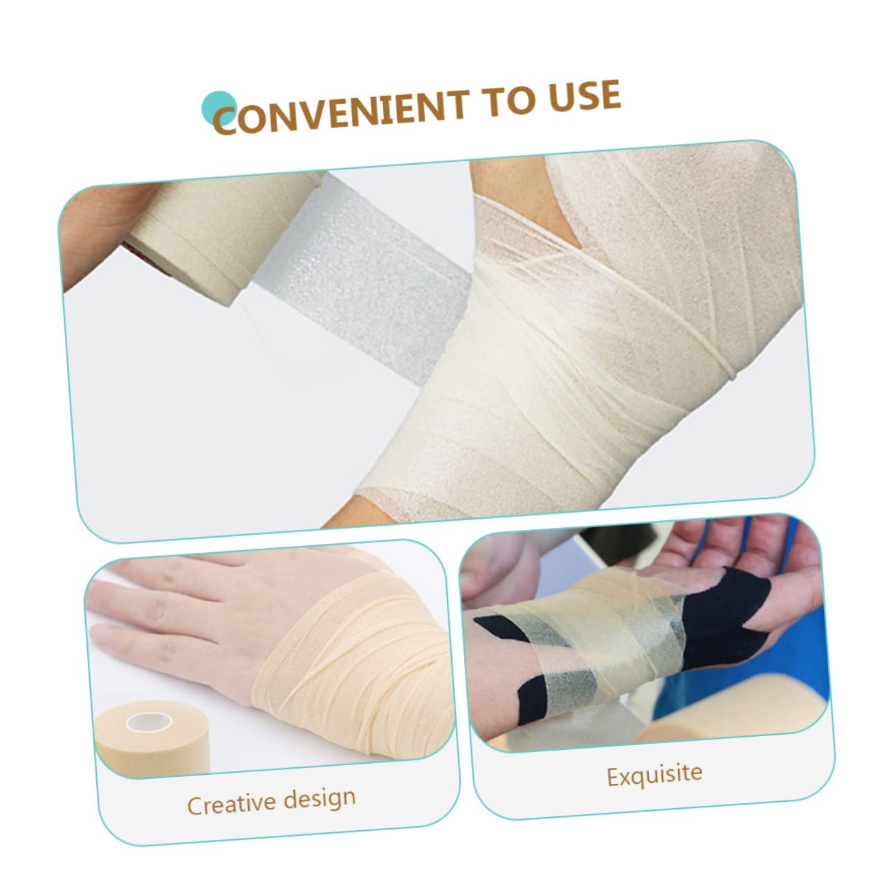 FOMIYES 1 Roll Sports Tape Sports Shock-Absorption Films Sports Wrist Tape Tape Skin Sports Breathable Sponge Film Athletic Tapes Sports Sponge Film