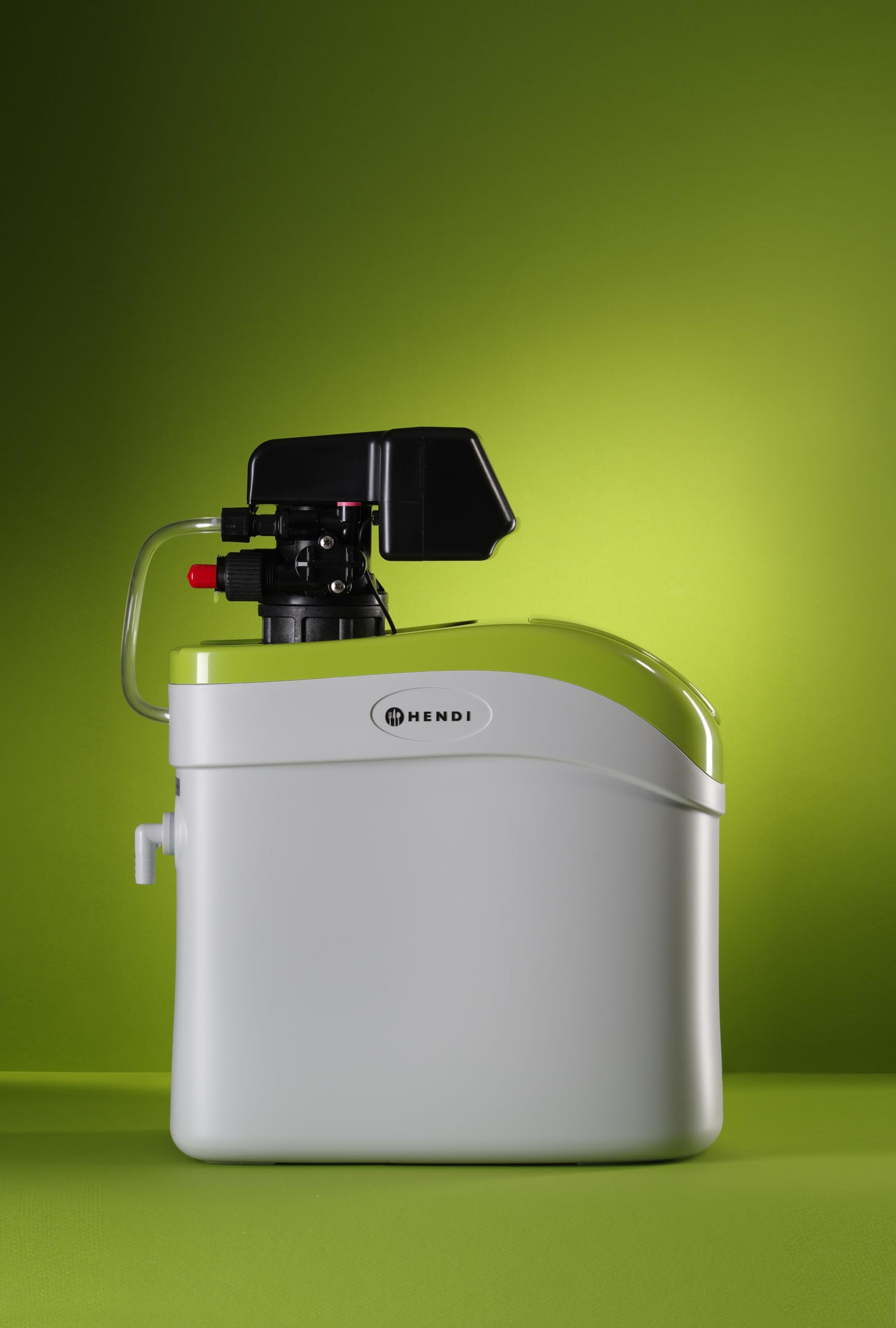 HENDI Descalcificador de agua automático, 4L | 230V/18W, conexión 3/4", caudal máx. 5L/min, depósito de sal 8kg, 214x417x(H)505mm
