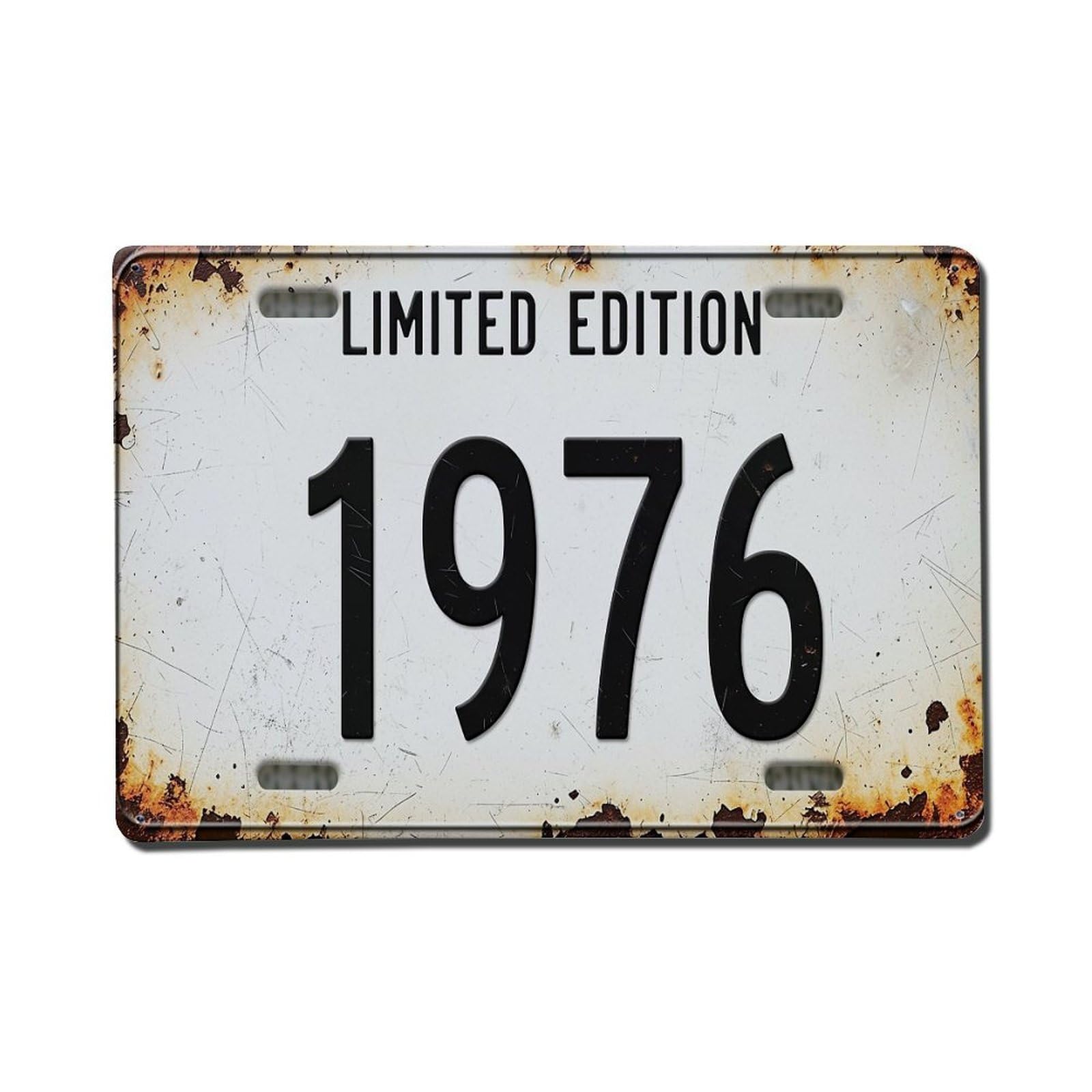 Limited Edition 1976 Plate Vintage Tin Sign Retro Metal Wall Decor Metal Poster, Home Bar Garage Farmhouse Cafe Wall Art Decoration 8x12Inches