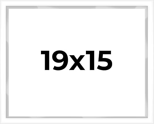 Vista 111 de Caja de sombra de 20 x 8 pulgadas, marco contemporáneo blanco – Tamaño interior 20 x 8 x 1 pulgada de profundidad – Este marco blanco está hecho