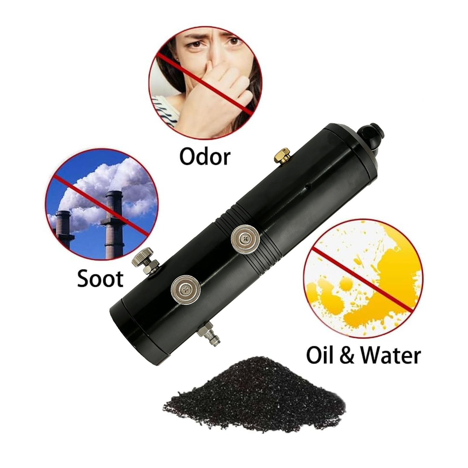 Hochdruck-Luftfilter 30 MPa mit externem Öl-Wasser-Abscheider, 4500 PSI-Filter, geeignet für Luftkompressoren und Luftpumpen