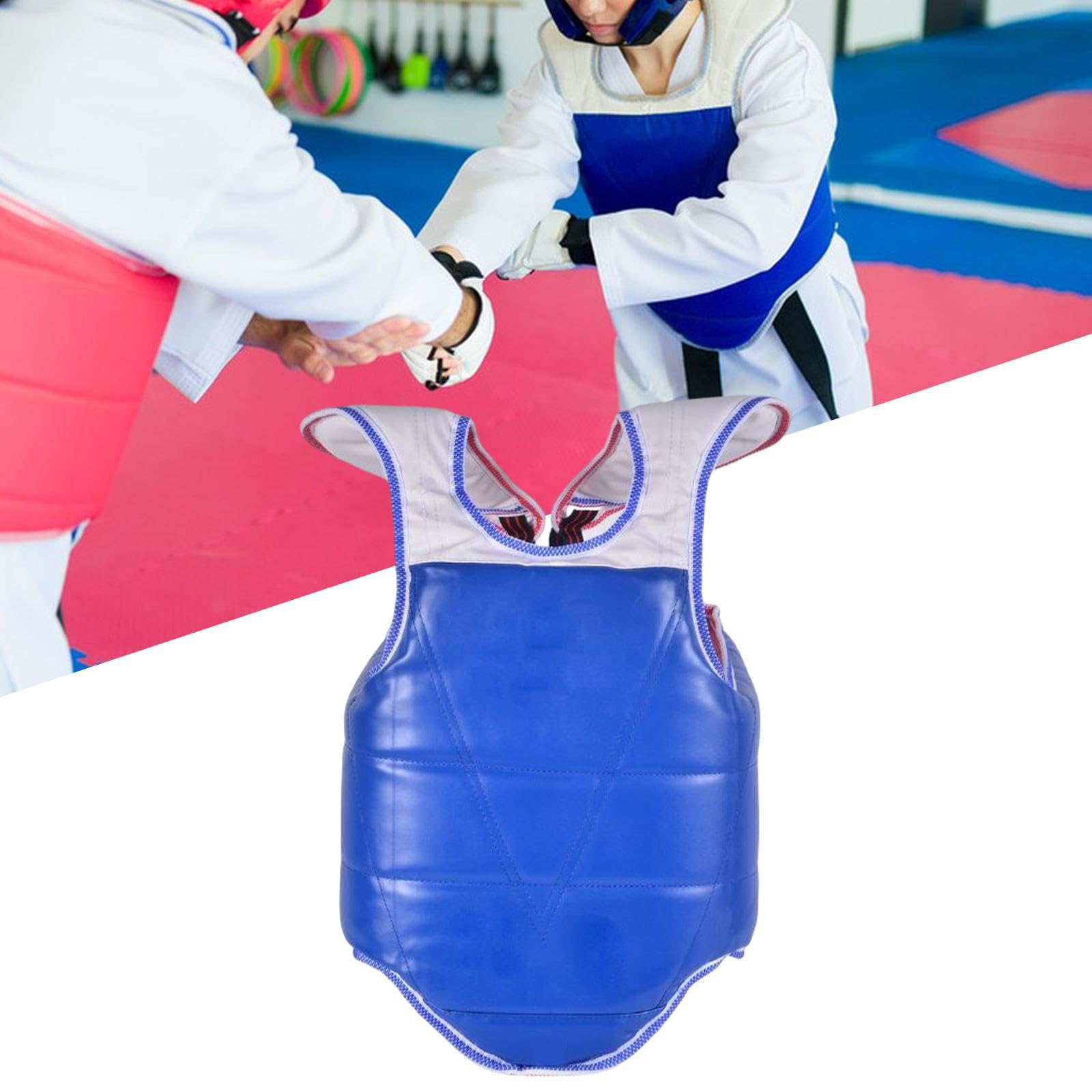 Protector de Pecho Reversible, Equipo de Pecho para Karate, MMA, cómodo Boxeo, Protector Abdominal, Chaleco Protector para Artes Marciales