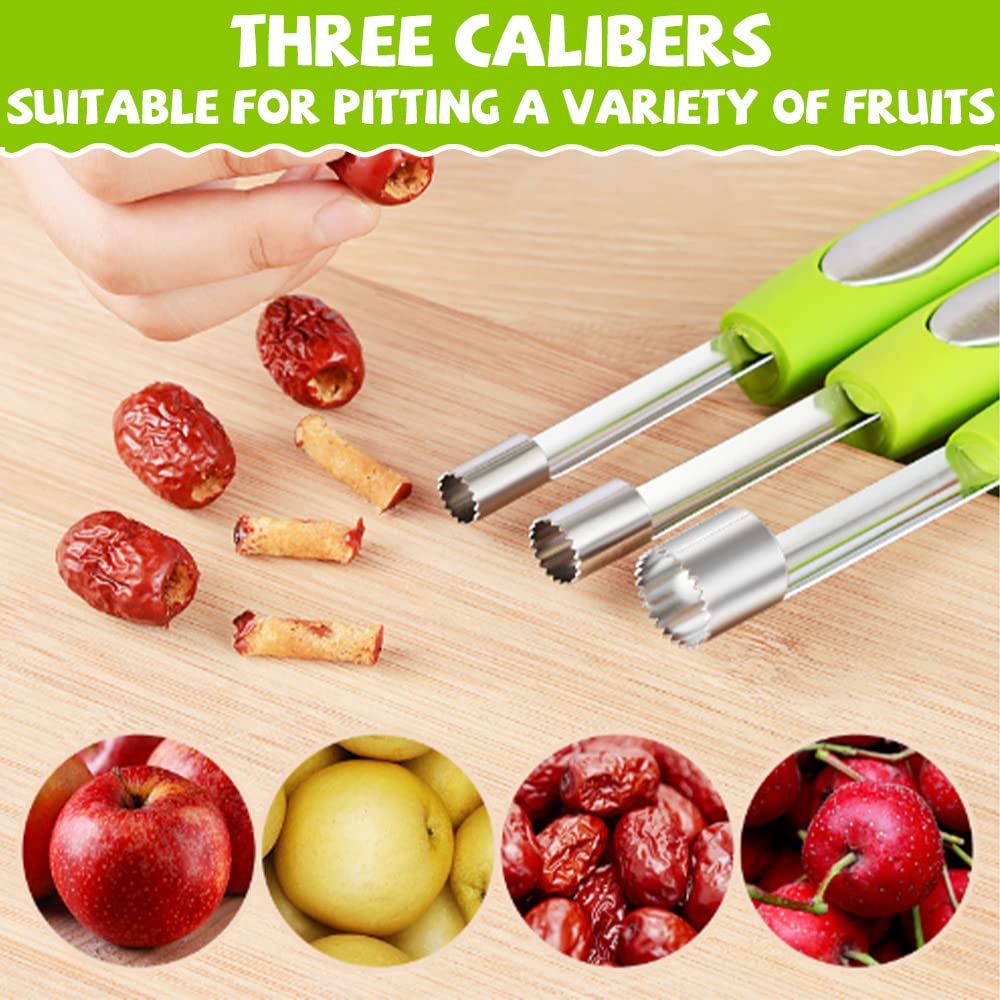 TUKEVA 3 Pcs Epépineur De Pommes Vide Pomme Outil De Dénoyautage De