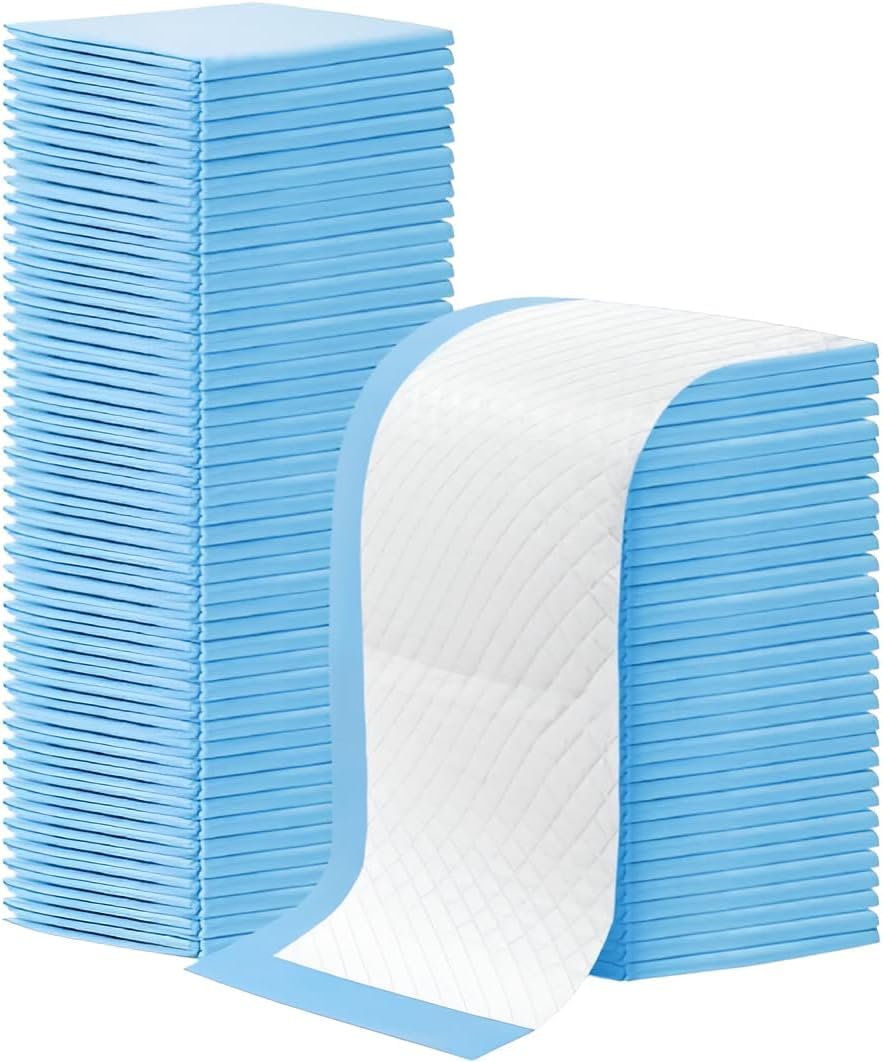 Disposable Changing Mat Baby, Waterproof Baby Changing Pads, Highly Absorbent Leakproof Changing Pad Baby, Ultra soft Diaper Changing Mat Underpads for Baby (100, 33x46 cm) (Assorted Color)