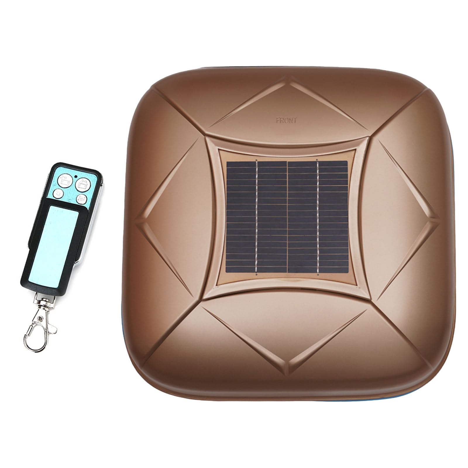 Wangyingxu Solar Automatic Car Cover with Remote Control, Car Cover Solar Charging, Quick 10s Open, All-Weather Protection for Sedan SUV MPV, Multiple Sizes Gold-YXXL