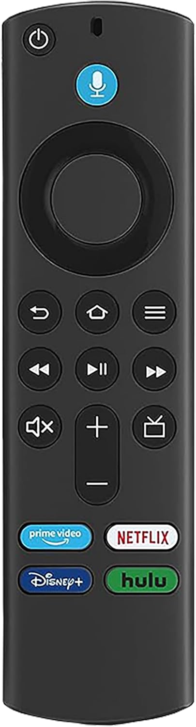 L5B83G Voice Replacement Remote Control with Voice Function (3rd Gen) – Perfectly Designed for Amazon TV Stick (2nd Gen, 3rd Gen, Lite, 4K), Fire TV Cube (1st Gen & 2nd Gen), and Amazon TV Stick (one)