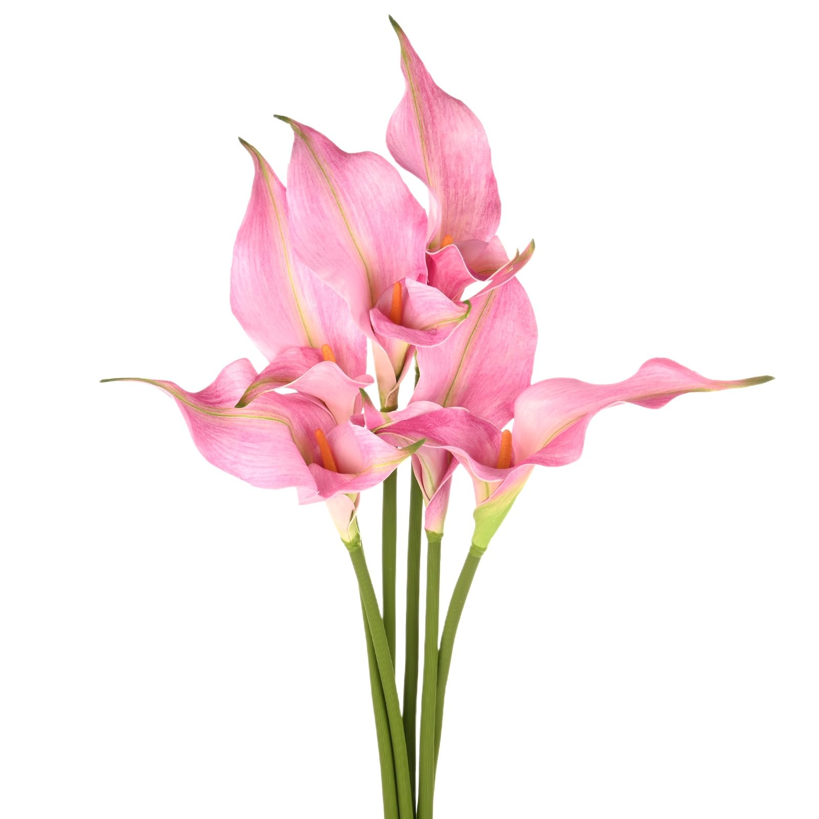 M METERXITY 6-Pack Artificial Calla Lily Flowers 23in, Pink