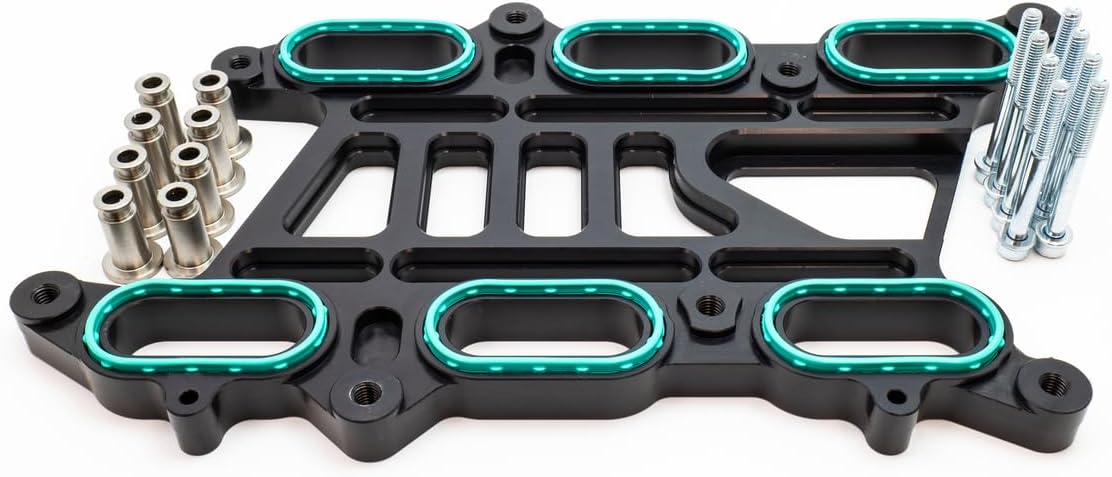 Intake Manifold and Throttle Body Spacer Kit for Ford 2.7L EcoBoost (Black)