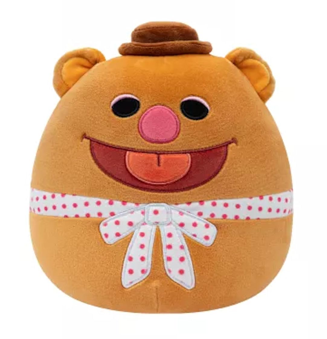 Squishmallows Muppets Fozzie Bear 8 Inch Plush, Multicolor, 8 inches