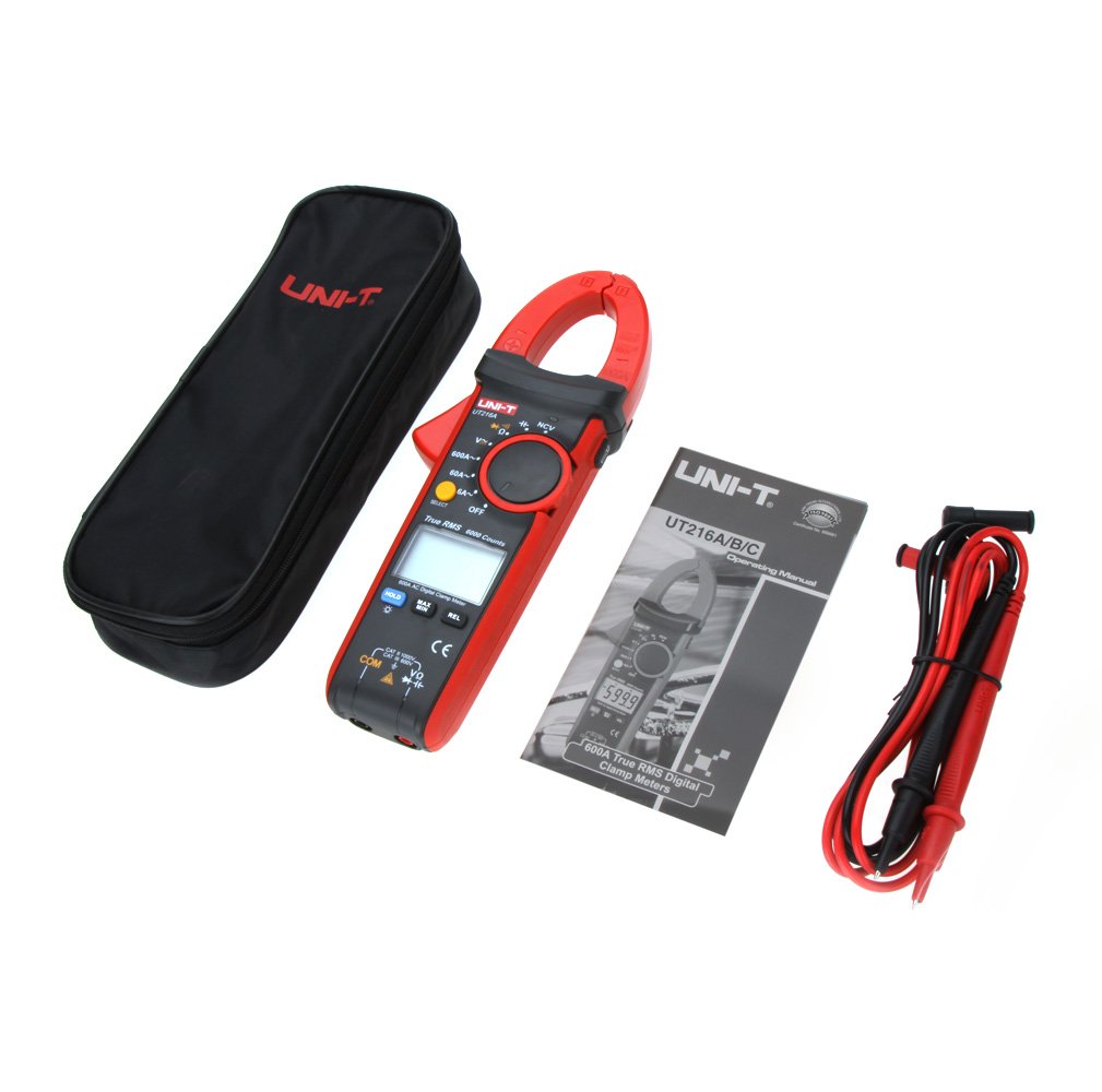 UNI-T UT216A Serie UT216 True RMS Digital Abrazadera Metro, 600A AC, 750 VAC/1000 VDC