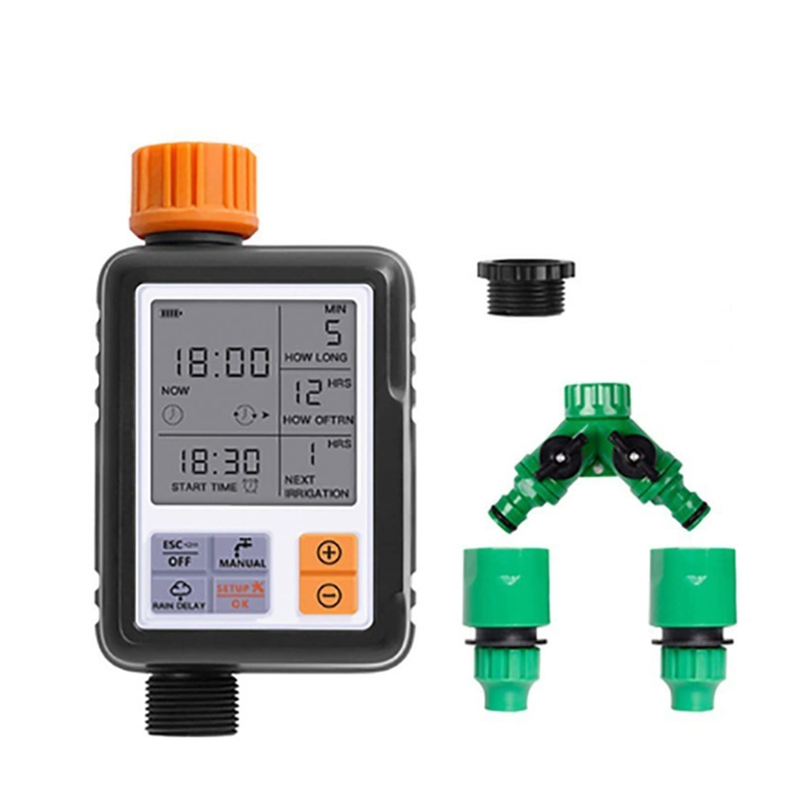 Kit di irrigazione a goccia automatica Elettronico intelligente LCD Visualizza di irrigazione del controller irrigatore Timer del giardino esterno Strumento di dispositivo di irrigazione automatico pe