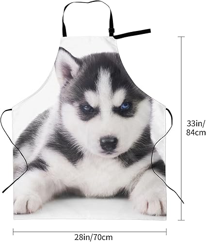 Miniatura 3 de EVANEM Delantal impermeable impreso con correa ajustable para el cuello delantal de cocina babero de chef para mujeres hombres delantales de cocina