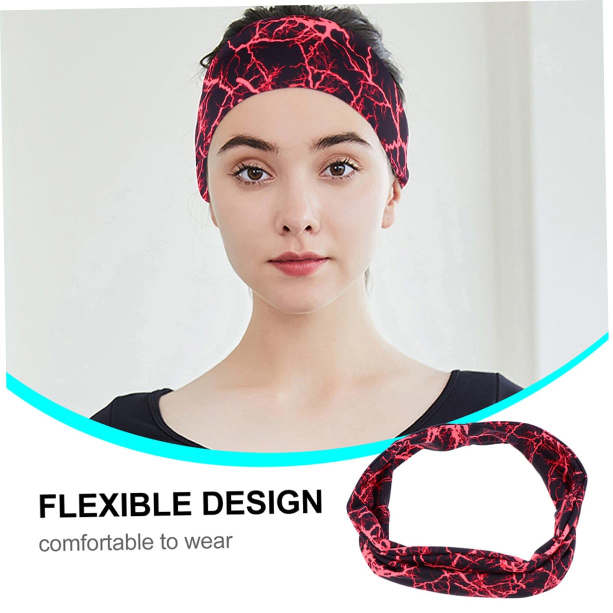 BESPORTBLE 6piezas Diademas Elásticas Transpirables para Deporte Banda De Sudor y Ligera Accesorios De Fitness para Entrenamiento Yoga y Correr