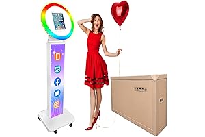 Portable Photo Booth Machine for iPad with Selfie Photobooth Function